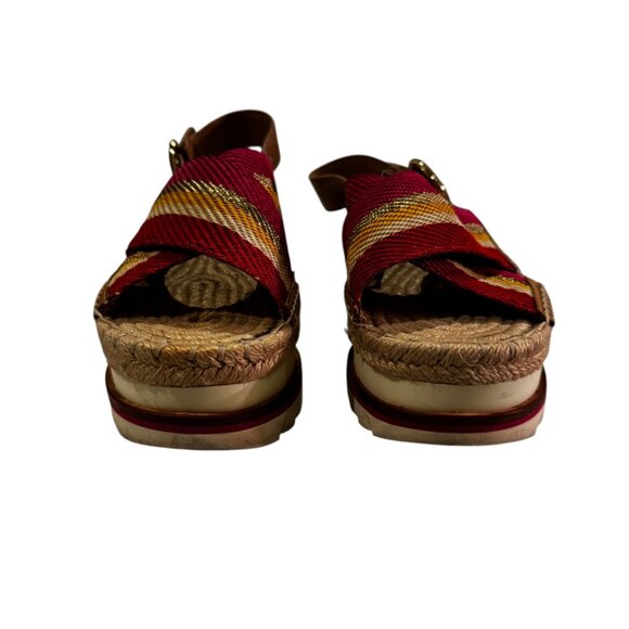 Marc Fisher LTD MLGLENNA 2 Platform Slingback Sandals Size 6M - Picture 5 of 10